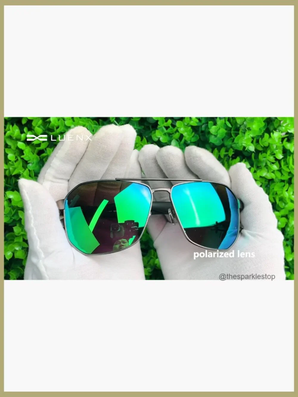Men's Polarized Aviator Sunglasses with UV400 Protection